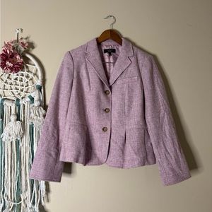 Talbots Wool Blazer Pink Size 14 Petite